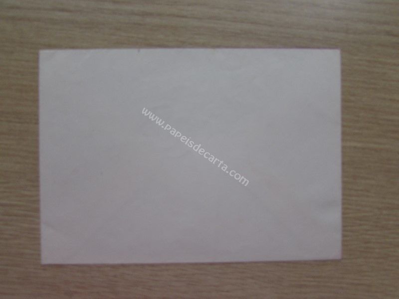 Verso do envelope