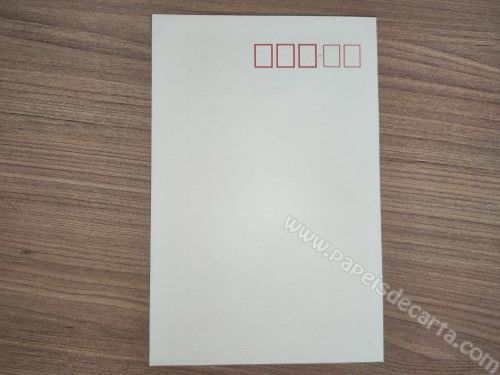 Verso do envelope