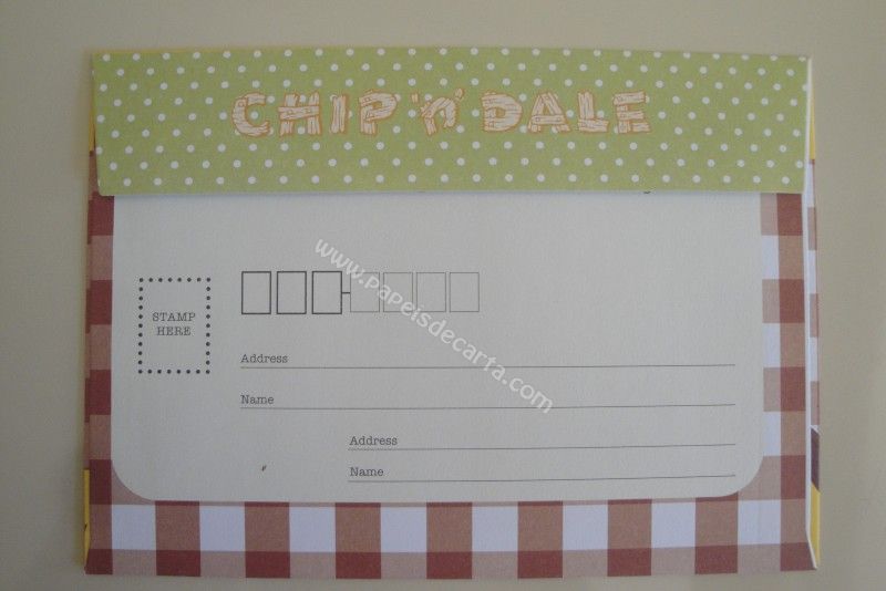 Frente do envelope