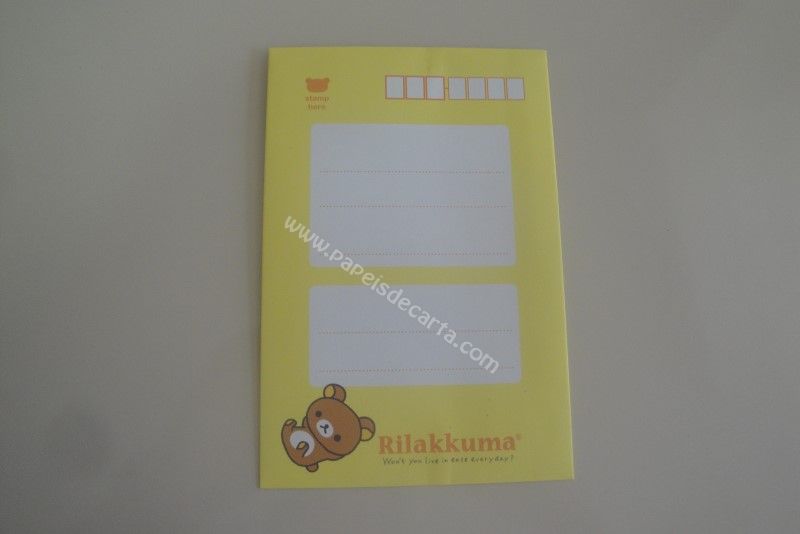 Verso do envelope