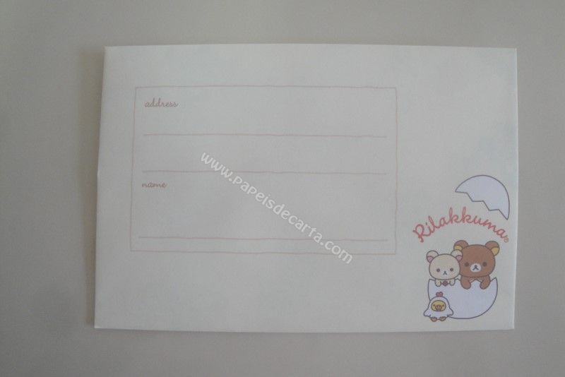 Verso do envelope