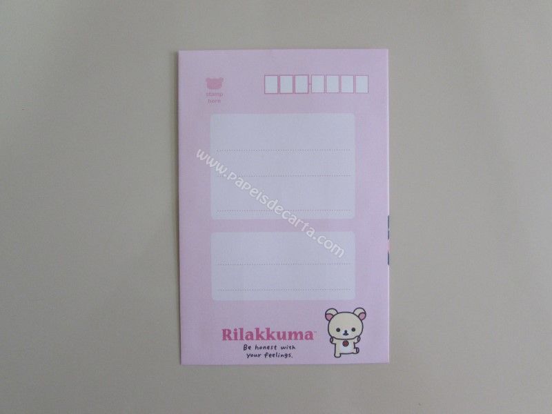 Verso do envelope