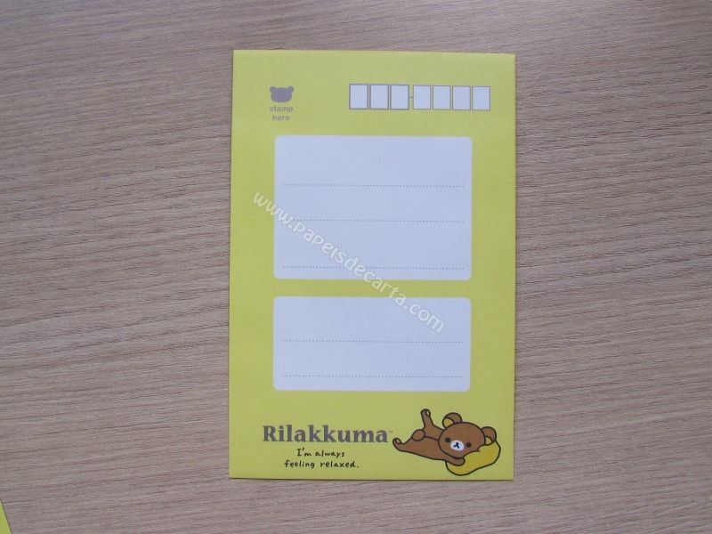 Verso do envelope