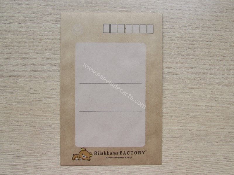 Verso do envelope