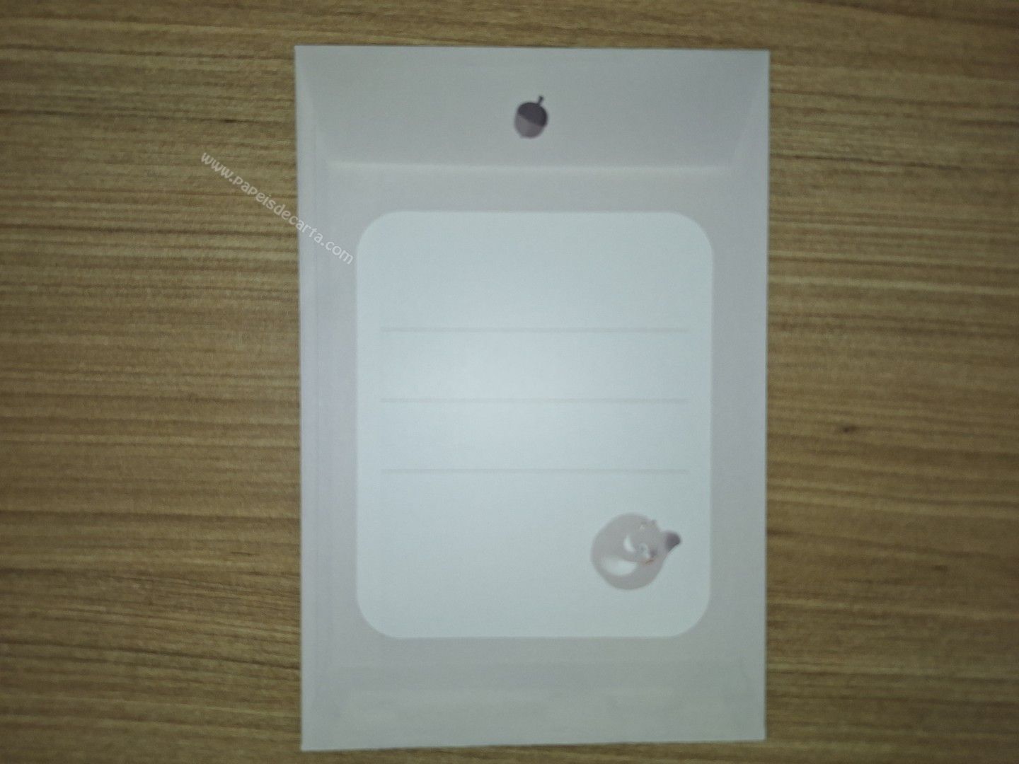 Frente do envelope